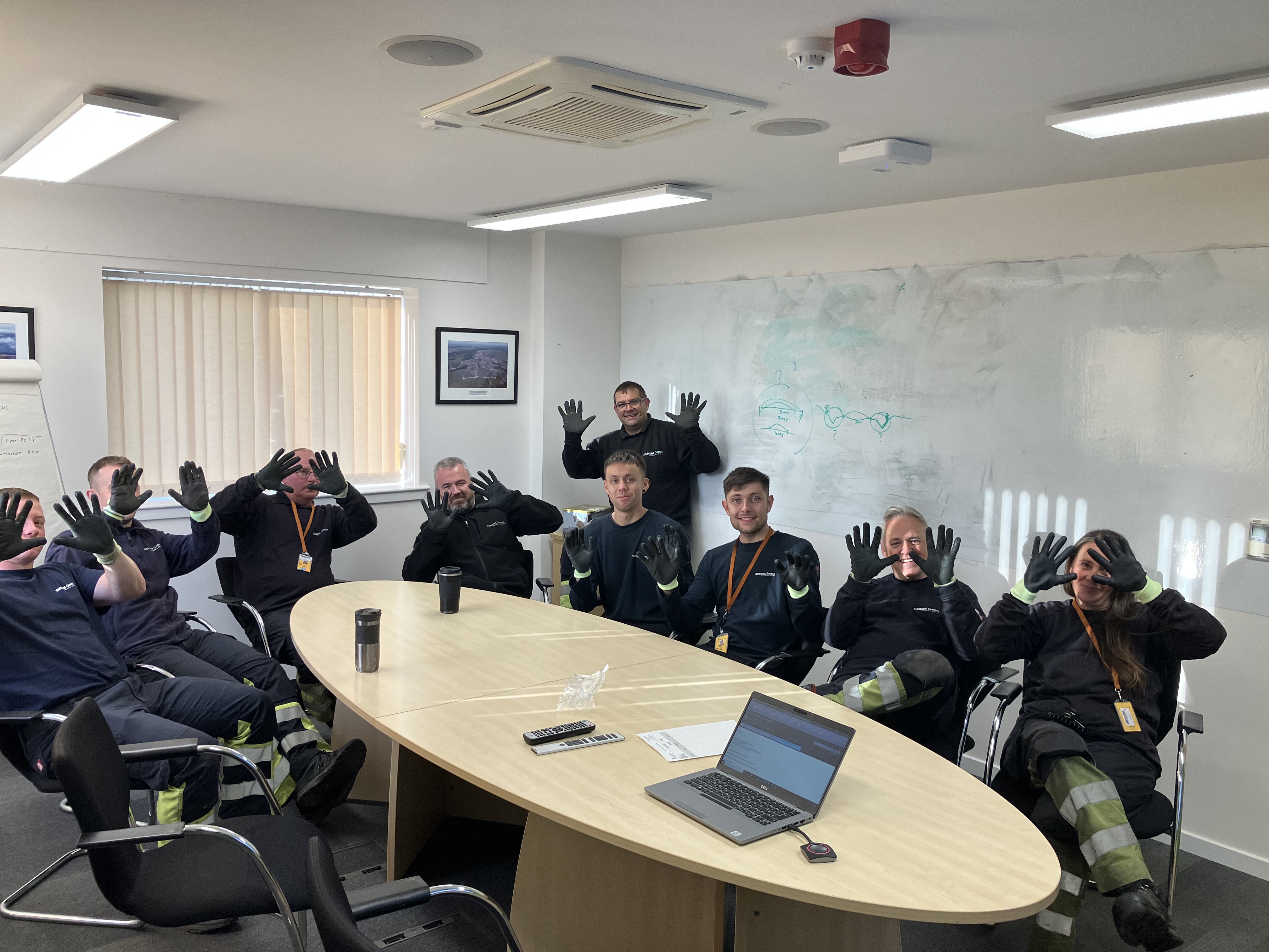 Some of the Scottish Power Renewables Team